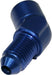 Aeroflow Performance Blue Finish 45° Female NPT to Male AN Adapter 1/8" to -3AN AF371-03 Autofit