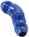 Aeroflow Performance Blue Finish 45° Full Flow AN Bulkhead -16AN AF537-16 Autofit