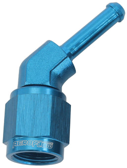 Aeroflow Performance Blue Finish 45° Hose Barb 3/16" to -4AN AF412-04 Autofit
