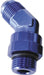 Aeroflow Performance Blue Finish 45° ORB Swivel to Male Flare Adapter -8 to -6 AF945-06-08 Autofit