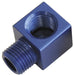 Aeroflow Performance Blue Finish 90° Female 1/8" NPT to Male 1/8" NPT Elbow AF896-02 Autofit