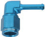 Aeroflow Performance Blue Finish 90° Hose Barb 3/16" to -4AN AF413-04 Autofit