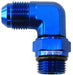 Aeroflow Performance Blue Finish 90° ORB Swivel to Male Flare Adapter -10AN to -8AN AF949-08-10 Autofit