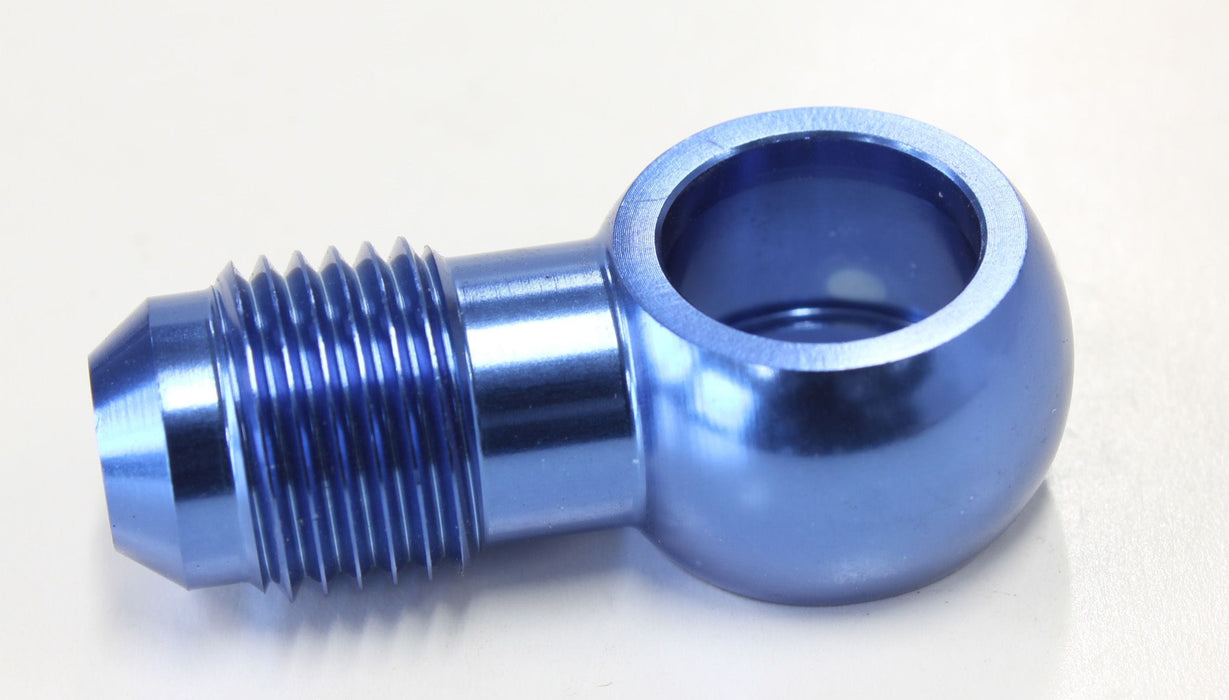Aeroflow Performance Blue Finish Alloy AN Banjo Fitting 1/2" to -6AN AF721-06 Autofit