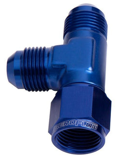 Aeroflow Performance Blue Finish AN Tee Female Swivel On Run -6AN AF145-06 Autofit