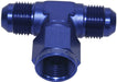 Aeroflow Performance Blue Finish AN Tee Female Swivel On Side -4AN AF144-04 Autofit