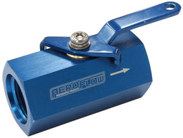 Aeroflow Performance Blue Finish Female Shut Off Valve -10ORB AF1001-10 Autofit