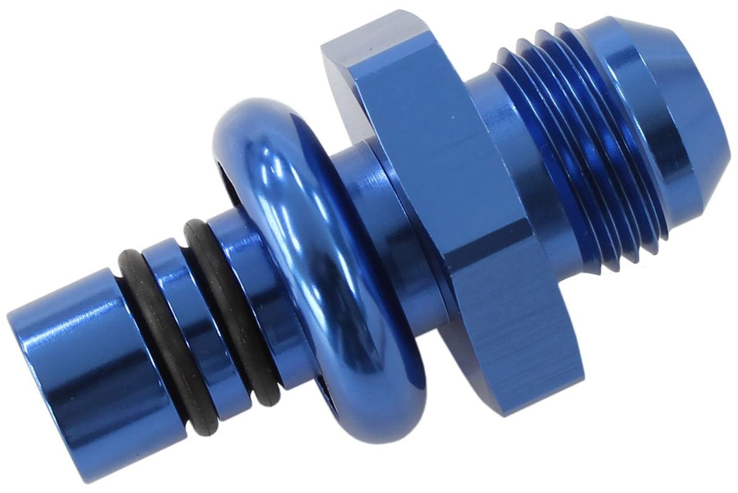 Aeroflow Performance Blue Finish Ford EFI Regulator Adapter -8AN with .550" Shank AF64-5508 Autofit