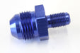 Aeroflow Performance Blue Finish Inverted Seat Adapter 3/8"-24 to -8AN AF707-08 Autofit