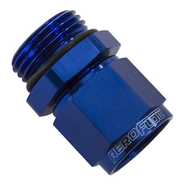 Aeroflow Performance Blue Finish Male -10 ORB to Female -12AN Swivel Adapter AF907-12-10 Autofit