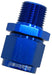 Aeroflow Performance Blue Finish Male NPT to Female AN Straight Fitting 3/8" to -10AN AF916-10-06 Autofit