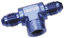 Aeroflow Performance Blue Finish Male Tee with Female 1/8" -4AN AF918-04-02 Autofit