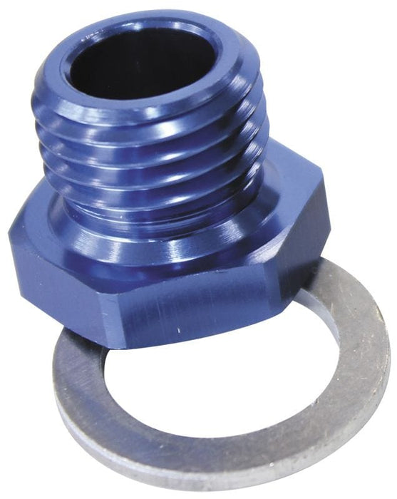 Aeroflow Performance Blue Finish Metric Pipe Reducer M12 x 1.5 to 1/8" AF912-M12-02 Autofit