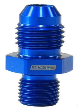 Aeroflow Performance Blue Finish Metric to Male Flare Adapter M12 x 1.0mm to -6AN AF738-06 Autofit