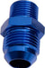 Aeroflow Performance Blue Finish Metric to Male Flare Adapter M12 x 1.25mm to -8AN AF730-08 Autofit