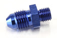Aeroflow Performance Blue Finish Metric to Male Flare Adapter M8 x 1.0mm to -4AN AF728-04 Autofit