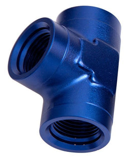 Aeroflow Performance Blue Finish NPT Female Pipe Tee 3/8" AF917-06 Autofit