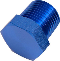 Aeroflow Performance Blue Finish NPT Hex Head Plug 1" AF933-16 Autofit