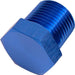 Aeroflow Performance Blue Finish NPT Hex Head Plug 3/8" AF933-06 Autofit
