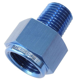 Aeroflow Performance Blue Finish NPT Pipe Reducer 1/8" to 1/4" AF912-02-04 Autofit
