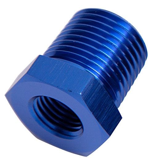 Aeroflow Performance Blue Finish NPT Pipe Reducer 3/4" to 1/2" AF912-12-08 Autofit