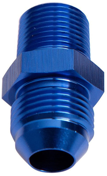 Aeroflow Performance Blue Finish NPT to Straight Male Flare Adapter 1/2" to -12AN AF816-12-08 Autofit