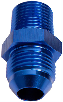Aeroflow Performance Blue Finish NPT to Straight Male Flare Adapter 1/4" to -10AN AF816-10-04 Autofit