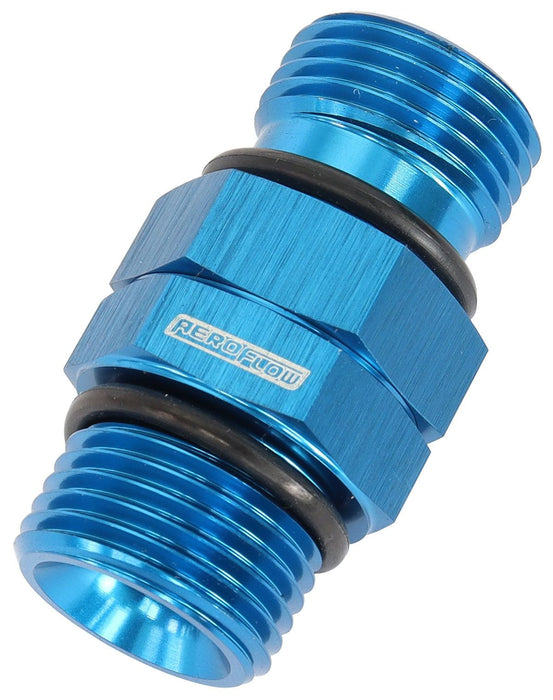 Aeroflow Performance Blue Finish ORB Male to Male Swivel -8 ORB to -8 ORB AF929-08 Autofit