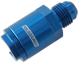 Aeroflow Performance Blue Finish Push-On EFI Fuel Fitting 3/8" Hose Pressure Side -6 AF808-02 Autofit