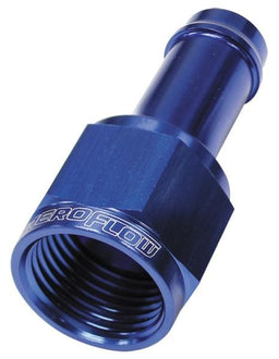Aeroflow Performance Blue Finish Straight -16AN Female to 1" (25mm) Male Barb Hose Fitting AF411-16 Autofit