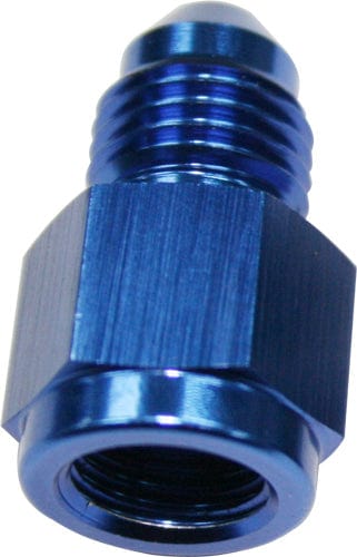 Aeroflow Performance Blue Finish Straight Female NPT to Male AN Adapter 1/8" to -4AN AF370-04 Autofit