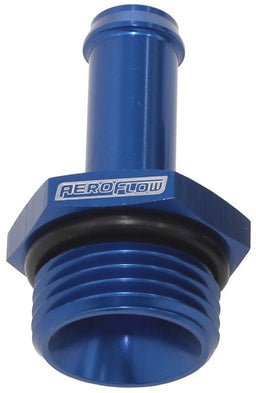 Aeroflow Performance Blue Finish Straight Hose Barb 5/16" to -6 ORB AF414-06-05 Autofit