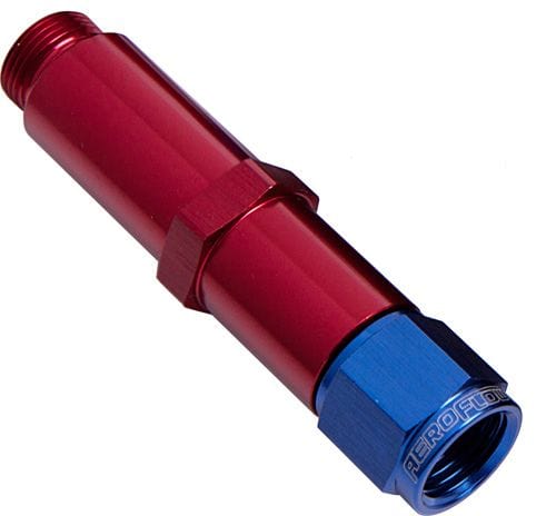 Aeroflow Performance Blue Finish. Suit Barry Grant / Demon Carburettor Adapter - Female -6AN AF161-06-1 Autofit