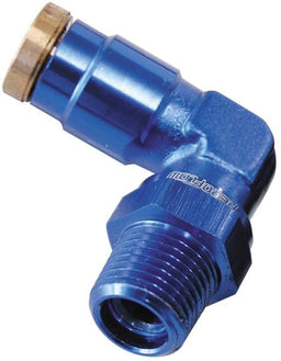 Aeroflow Performance Blue Finish. Suits 120 Series Nylon Hose 120 Series 90° 1/8" NPT to 3/16" Push to Connect Fitting AF123-02 Autofit