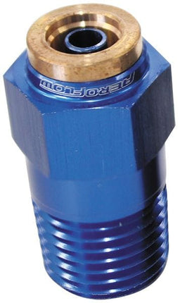 Aeroflow Performance Blue Finish. Suits 120 Series Nylon Hose 120 Series Straight 1/8" NPT to 3/16" Push to Connect Fitting AF121-02 Autofit