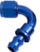 Aeroflow Performance Blue Finish. Suits 400 & 500 Series Hose 400 Series Push Lock 120° Hose End -10AN AF404-10 Autofit
