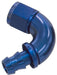 Aeroflow Performance Blue Finish. Suits 400 & 500 Series Hose 510 Series Full Flow Tight Radius Push Lock 120° Hose End -12AN AF514-12 Autofit