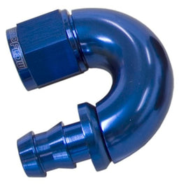 Aeroflow Performance Blue Finish. Suits 400 & 500 Series Hose 510 Series Full Flow Tight Radius Push Lock 180° Hose End -4AN AF516-04 Autofit