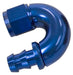 Aeroflow Performance Blue Finish. Suits 400 & 500 Series Hose 510 Series Full Flow Tight Radius Push Lock 180° Hose End -4AN AF516-04 Autofit