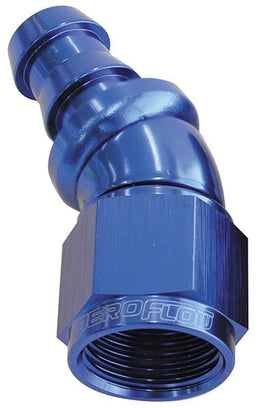 Aeroflow Performance Blue Finish. Suits 400 & 500 Series Hose 510 Series Full Flow Tight Radius Push Lock 30° Hose End -12AN AF517-12 Autofit