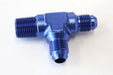 Aeroflow Performance Blue Finish Tee with NPT On Run 3/8" to -6AN AF826-06-06 Autofit