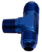 Aeroflow Performance Blue Finish Tee with NPT On Side 1/8" to -3AN AF825-03 Autofit