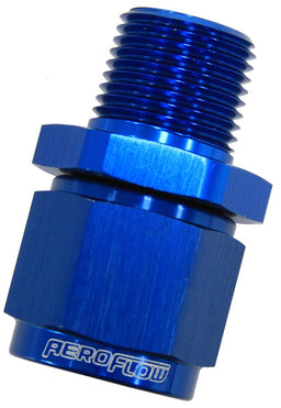 Aeroflow Performance Blue Male NPT to Female AN Straight Fitting 1/4" to -4AN AF916-04-04 Autofit