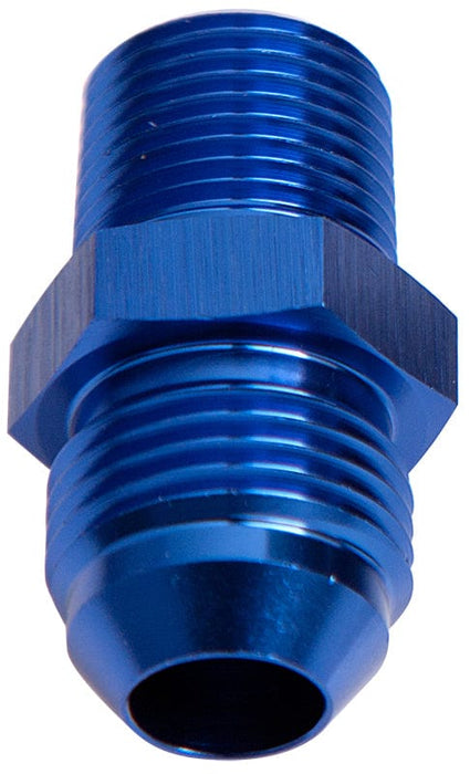 Aeroflow Performance Blue NPT to Straight Male Flare Adapter 3/8" to -3AN AF816-03-06 Autofit