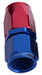 Aeroflow Performance Blue/Red Finish. Suit 100 & 450 Series Hose 100 / 150 Series Taper Style One Piece Full Flow Swivel Straight Hose End -6AN ( Autofit