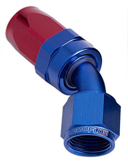 Aeroflow Performance Blue/Red Finish. Suit 100 & 450 Series Hose 100 Series Taper 45° Swivel Hose End -12AN AF102-12 Autofit