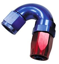 Aeroflow Performance Blue/Red Finish. Suit 100 & 450 Series Hose 150 Series Taper One-Piece Full Flow Swivel 150° Hose End -8AN AF155-08 Autofit