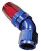 Aeroflow Performance Blue/Red Finish. Suit 100 & 450 Series Hose 150 Series Taper One-Piece Full Flow Swivel 45° Hose End -16AN AF152-16 Autofit
