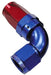 Aeroflow Performance Blue/Red Finish. Suit 100 & 450 Series Hose 150 Series Taper One-Piece Full Flow Swivel 90° Hose End -6AN AF153-06 Autofit