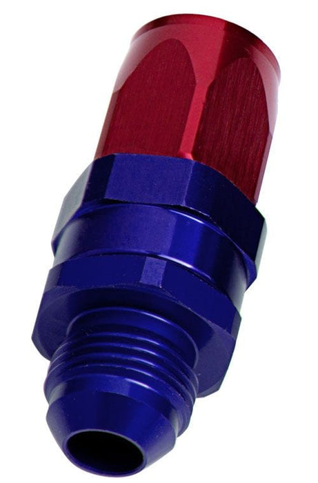 Aeroflow Performance Blue/Red Finish. Suit 100 & 450 Series Hose Male AN Taper Swivel Straight Hose End -8AN to -8AN AF840-08 Autofit